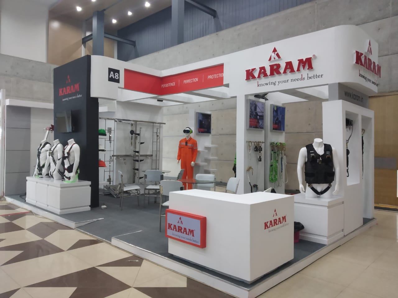 KARAM safety equipment exhibition stand